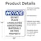 Signmission Do Not Place Unsolicited Advertising, 10 in W x Rectangle, Vinyl Decal OS-2PACK-NS-D-1014-V-11337 - alternate 5